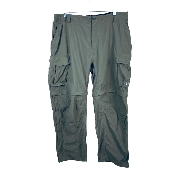 REI Other - REI Sahara Convertible Cargo Hiking Pants Mens XL-30L Tan Nylon Zip Off Shorts